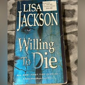 Paperbacks Blue and White Thriller Novel